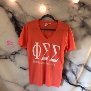 Sonoma State University Phi Sigma Sigma V-Neck